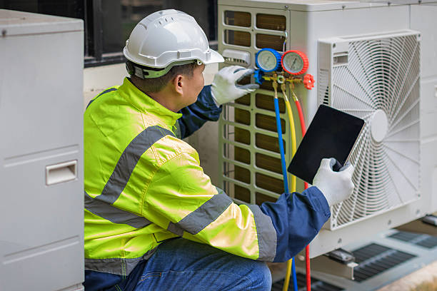 Professional Hvac Maintenance technician working in Amery, WI